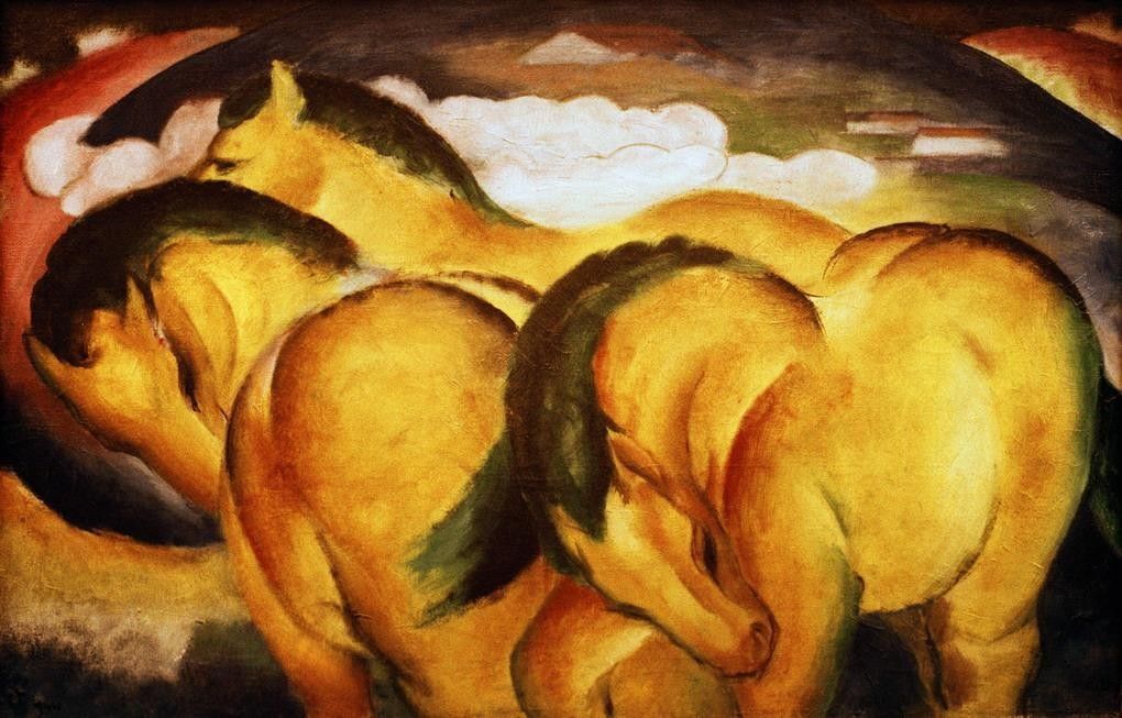 Franz Marc Die kleinen gelben Pferde
